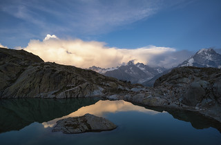 Nightfall at the lake