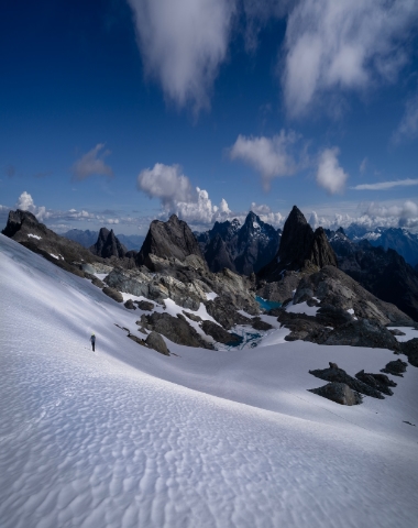Echoes of the Infinite: Traversing Park Pass Glacier Beneath Poseidon Peak, Southern Alps, New Zealand
