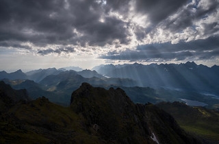 Beautiful Landscape: Majestic Norway - God rays over Hinnøya