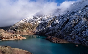 Beautiful Landscape - Turquoise Lake in French Pyrenees